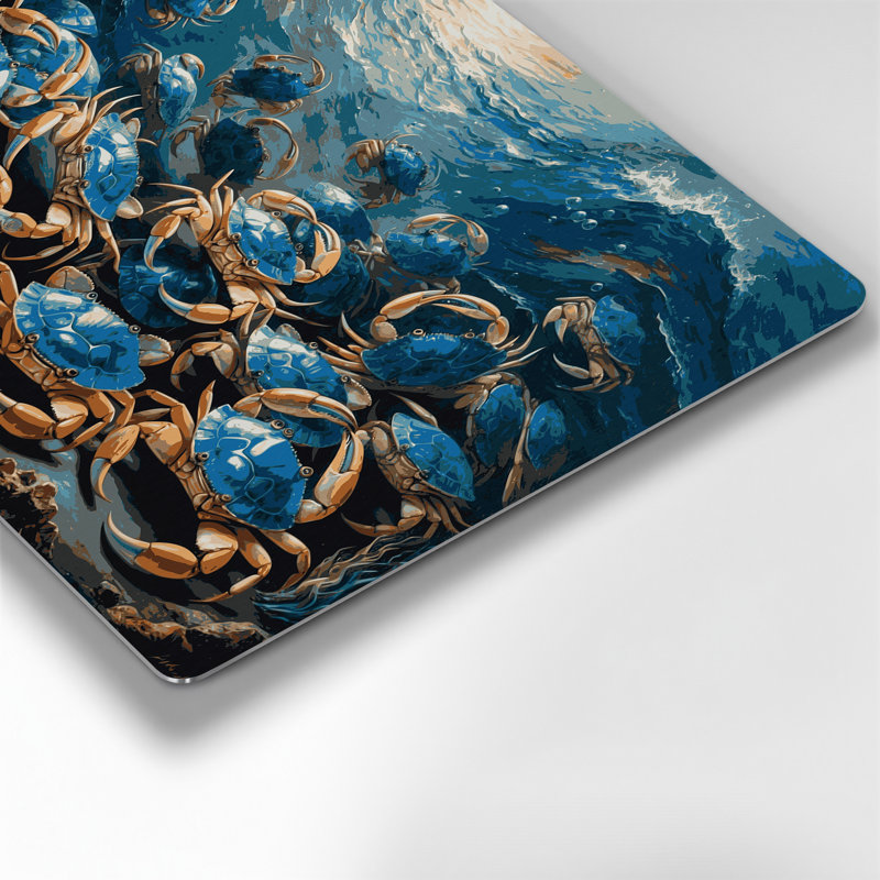 Art mural en métal Nautical Crabs, H 11 po x l 14 po