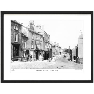 Masham, Silver Street 1908 1 Piece Single Picture Frame Wall Art