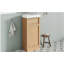 Meuble-lavabo avec porte en résine 15,75 po, armoire de salle de bain avec porte