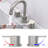 2 - Handle 8 Inch Widespread Vanity Faucet In Brushed Nickel, 360 Rotatable Main Body Nozzle, Pop Up Drain, Lead , Water Saving, Easy To Clean, For Public And Rv Bathroom With Nickel Finish, Swivel