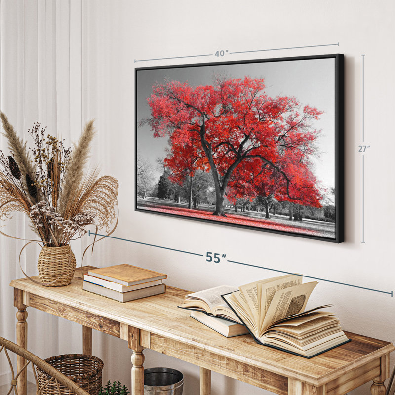 " Red Tree ", 40" H x 27" W