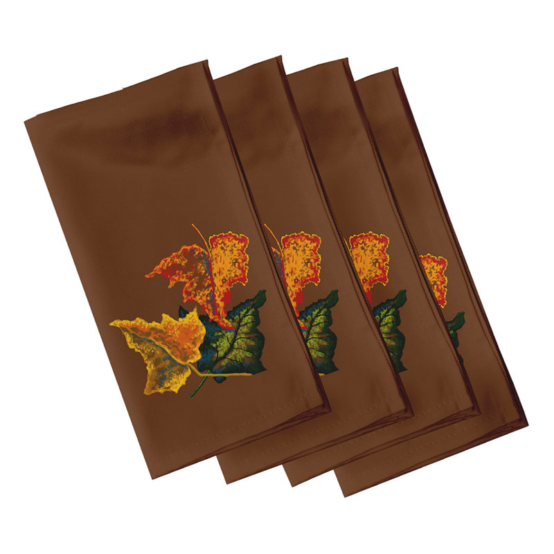 Chardip Polyester Rustic Napkins, Brown