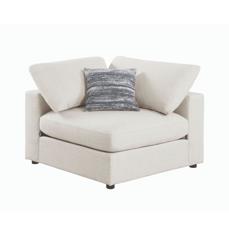 Coin de coin rembourré Ringo, Beige