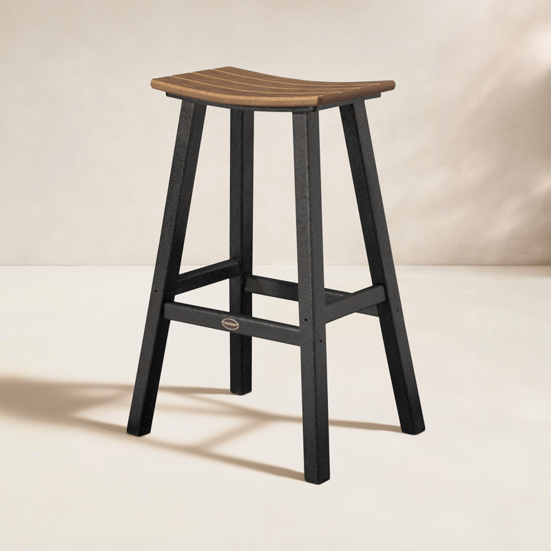 Tabouret de bar 30 po POLYWOOD Contempo, Noir, Teck