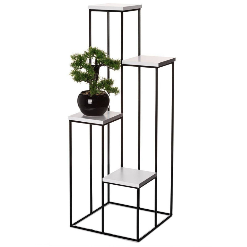 Hippe Plant Stand, Black/White