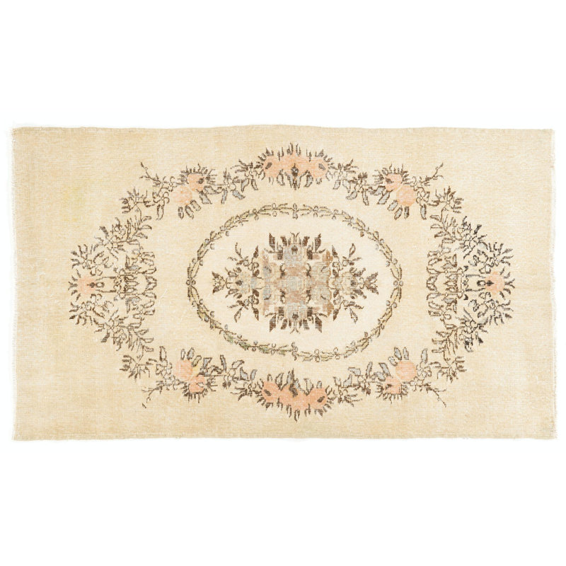 Tapis unique noué à la main, vers 1950, tapis inhabituel