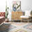 Magallanes Contemporary Chevron Power Loom Beige/Pink/Blue/Gray Rug-1401015173