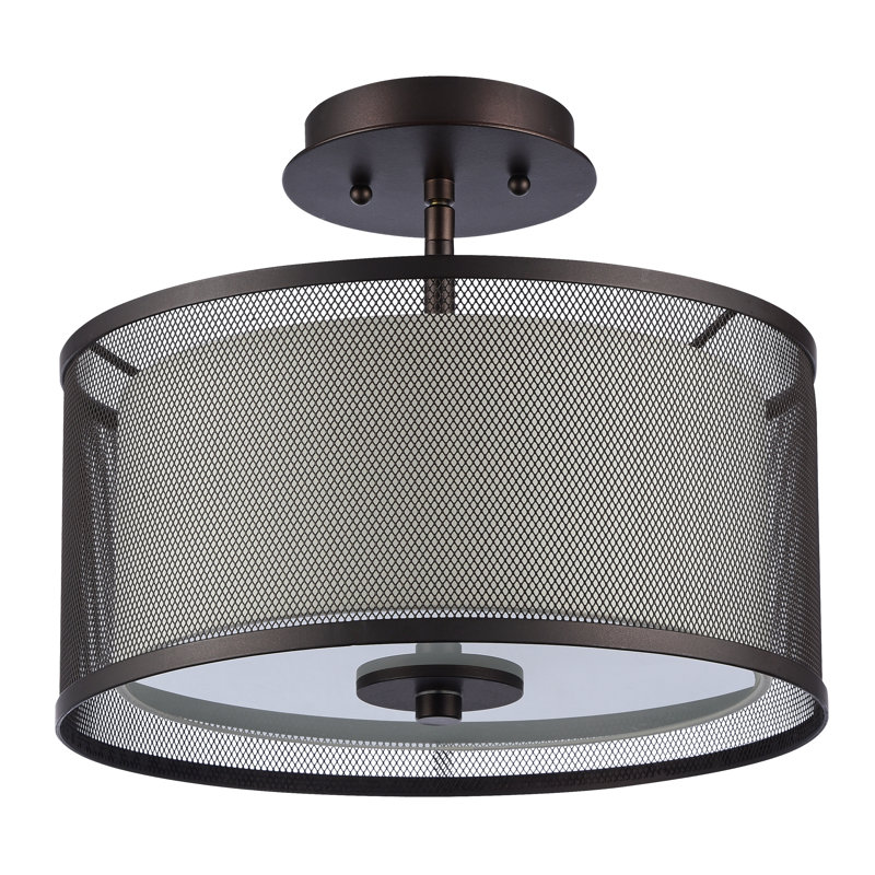 Etosha Fabric Semi Flush Mount