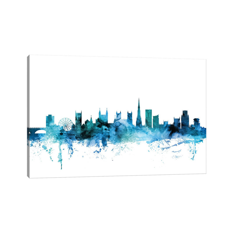Bristol, England Skyline by Michael Tompsett - Wrapped Canvas Gallery-Wrapped Canvas Giclée