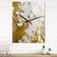 Smooth Gold Elegant Minimal Retro Glam Wave - Abstract Shapes Wall Clock Oversized-99637552