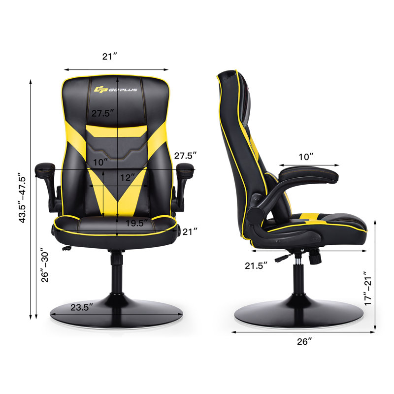 Fauteuil de jeu Goplus, Jaune