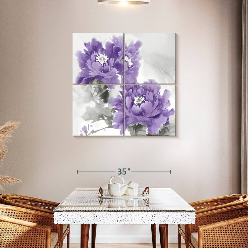 Harnek Flower Bloom In Amethyst I