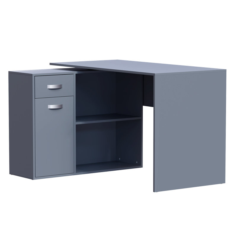 Muskoka L-Shaped Computer Desk, Grey