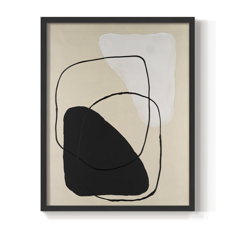 Avant Mod II Framed Print - Solid Wood, Black, 20" H x 16" W