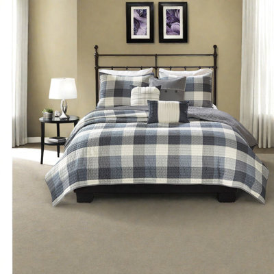 Reversible 6 Piece Bedding Sets, Polyester King Farmhouse Style For Home