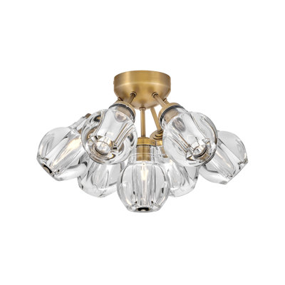 Elise 7 - Light 16.25'' Cluster Sphere Semi Flush Mount