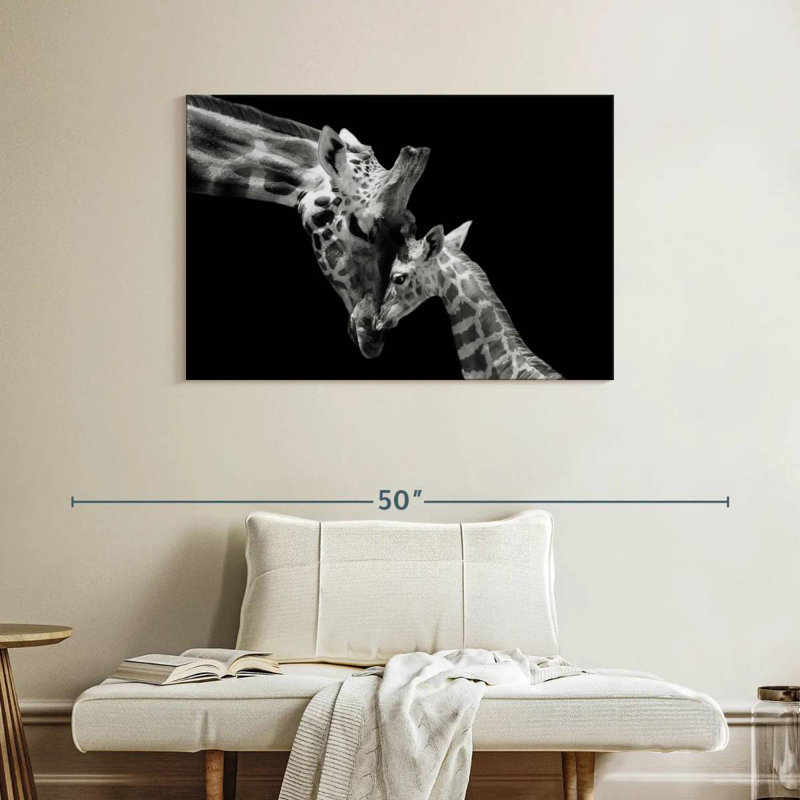 Brampt Doting Mother Giraffe, 26" H x 39" W