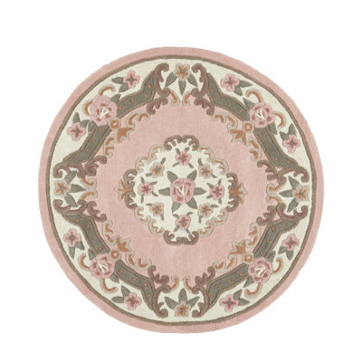 Comfort Oriental Wool Hand Woven Pink