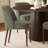4 - Person Dining Table Sets With 52'' Solid Wood Round Table & 4 Upholstered Linen Chairs-1604943560