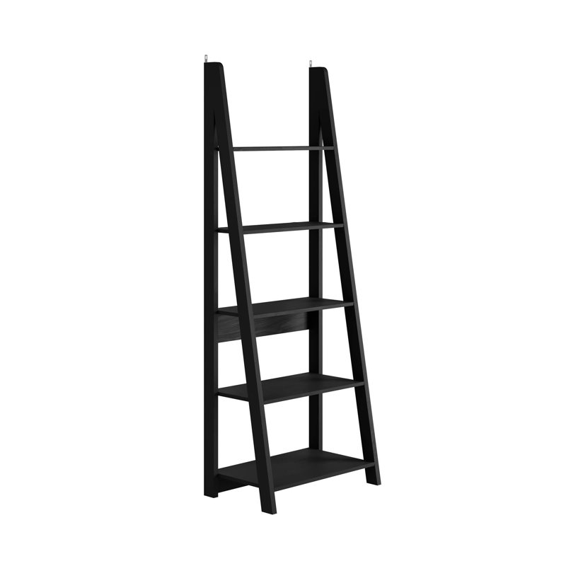 TIVA LADDER BOOKCASE, 64 cm x 17.5.4 cm x 36.7 cm, Black
