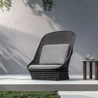 Modern Minimalist Waterproof Outdoor Lounge Chair Metal Outdoor Lounge Chair