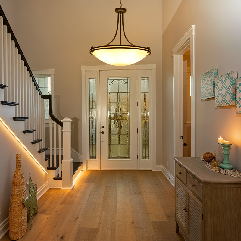 Luminaire suspendu en verre à 5 lumières de 24,4 po noir mat pour le salon, 5 lumières, Noir mat