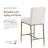 Lalia Hammered Forged Steel Upholstered Counter Height Solid Back Chair-1698230739