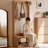 Burlywood Solid Wood Bench