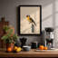 Songbird on Post Botanical - Framed Print-48806265-48806267