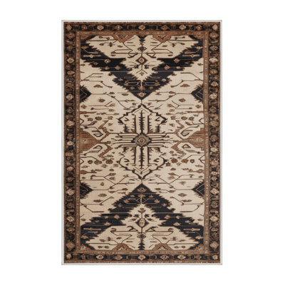 Machine Washable Persian Beige Area Rug
