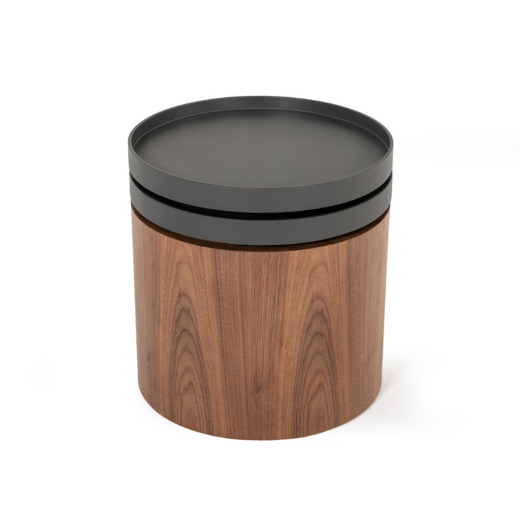Denton Tray Top Drum End Table