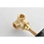 Régulateur de volume de douche - Poignée réglable en laiton, 3,53 po X 2,14 po, Corrosion, Antirouille, Valve 3/4 "à contrôle principal noir mat, Corps, Résistance, Noir,