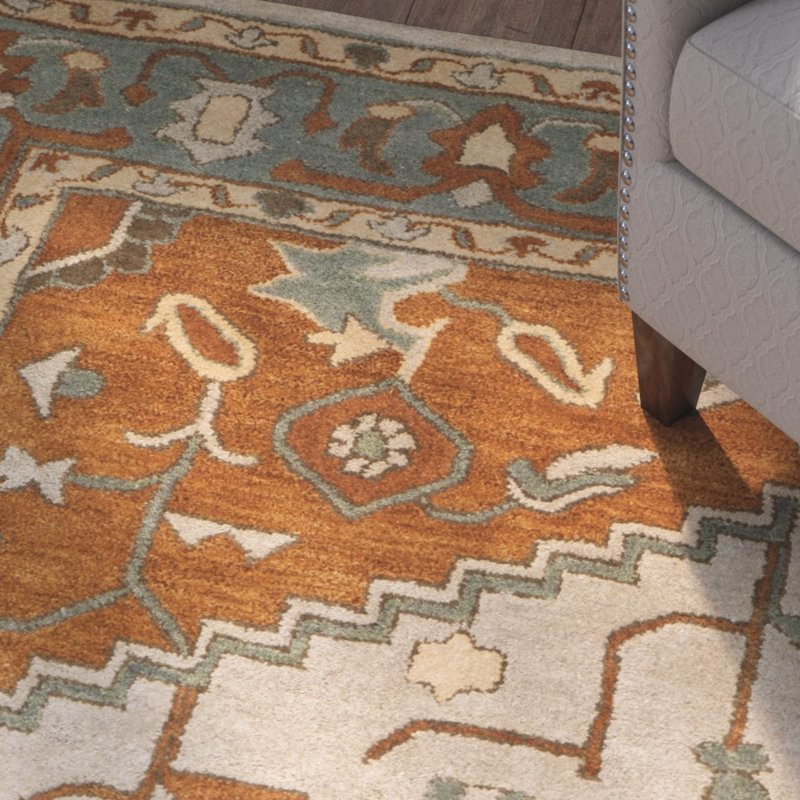 Tapis oriental en laine touffeté à la main Cranmore, Carré 8 pi