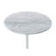 Table de bout de 15,5 po avec plateau texturé en marbre gris réglable Orbit
