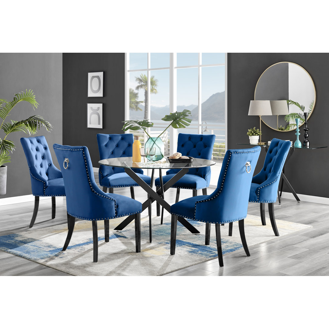 6 - Person Glass Dining Set
