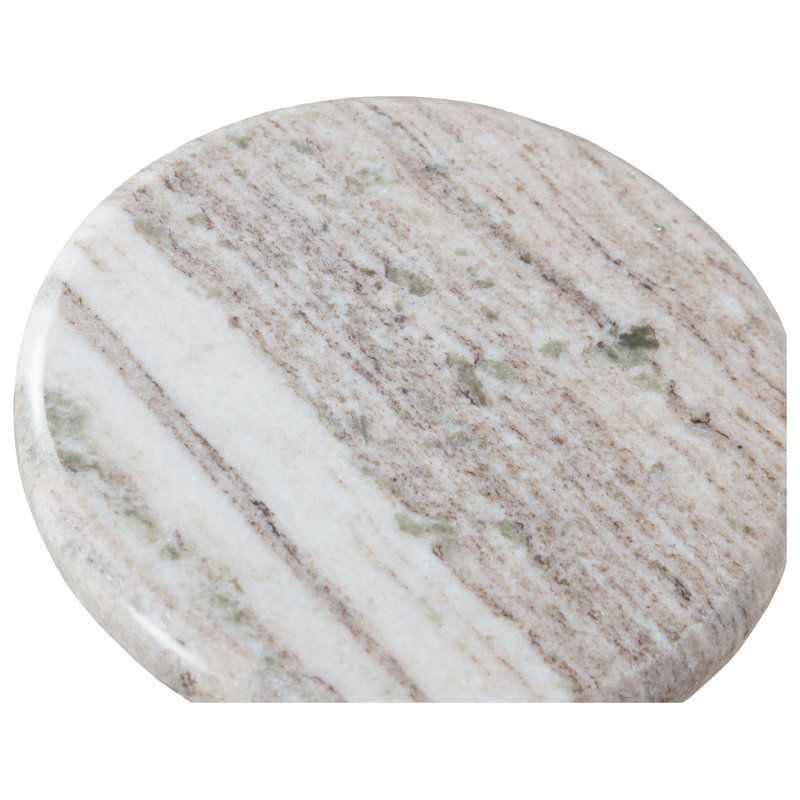 Sundries Fleur Marble Top End Table