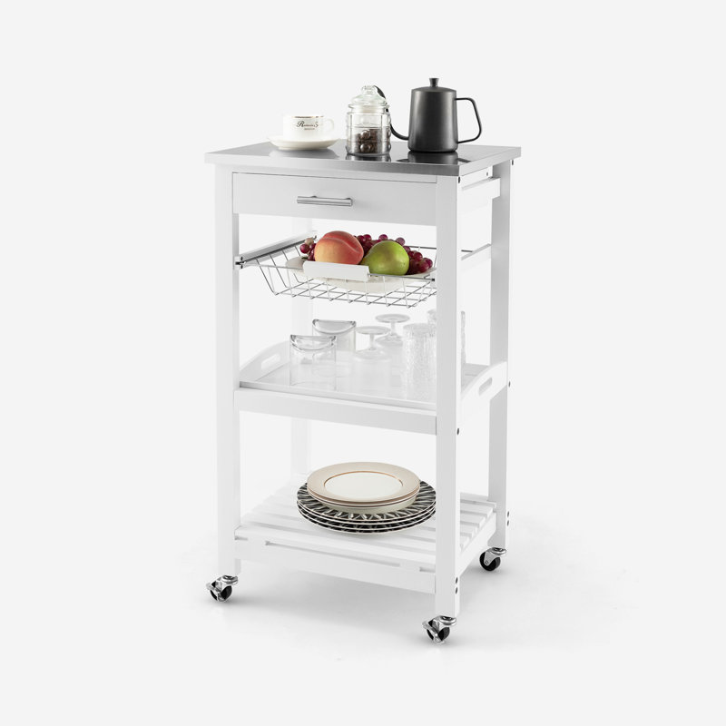 Amat Bar Cart, White