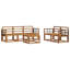  Outdoor Sofa Set Solid Acacia Wood Sectional Garden Furniture Modern