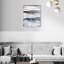 Modern Gray Brush Stroke Painting Print-69341763-69341762