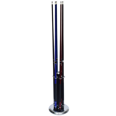 Porte-queues de billard sur pied Hathaway Westmont 63,5 cm (25 po) – Support en acier thermolaqué, capacité compacte de 6 queues, fini anti-rayures – Modèle autoportant peu encombrant – Noir