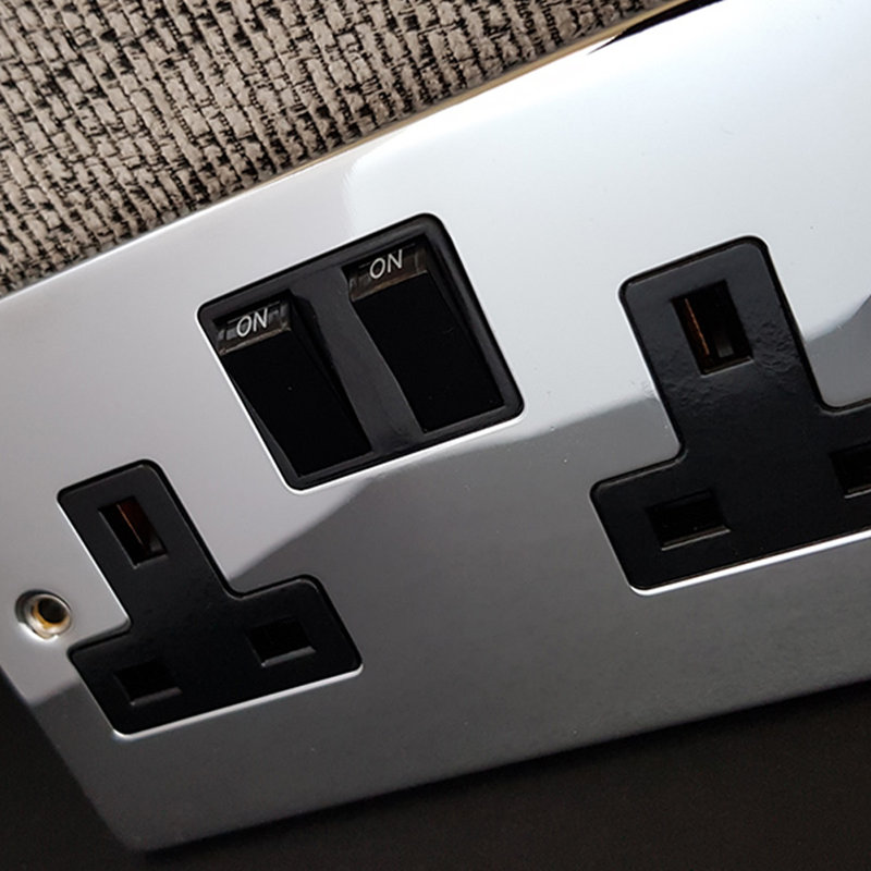 Polished Chrome 13A Fused Connection Unit