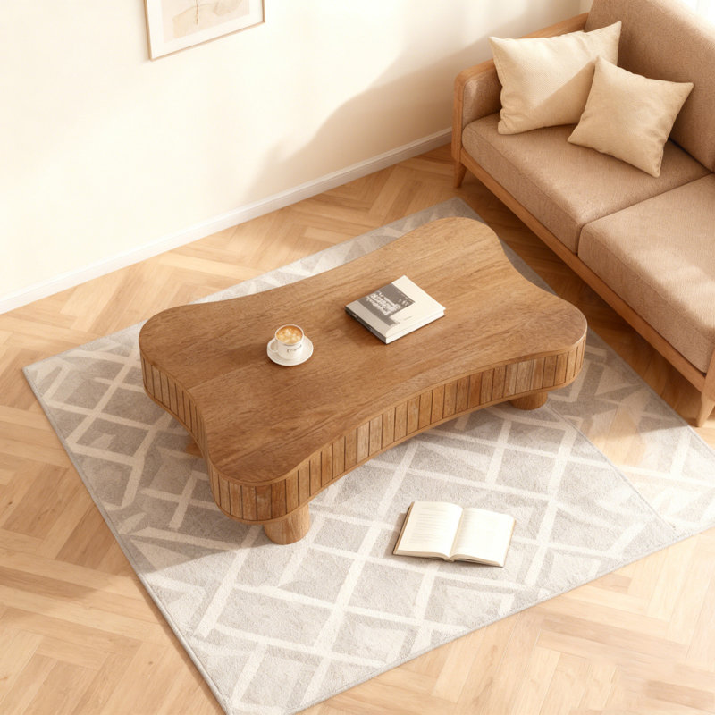 Table basse à plateau relevable 42 po, Noyer