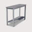 Console Eucalyptus, table de vestibule, table Hoyer avec deux tablettes-791447520
