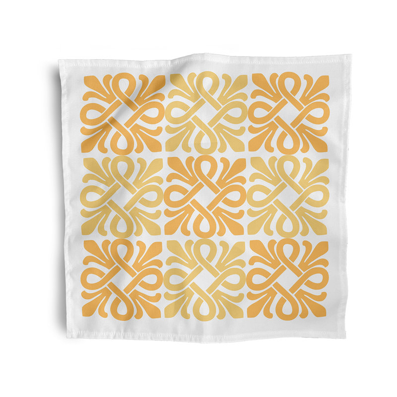 Cereniti Tiki Square Napkins, Yellow
