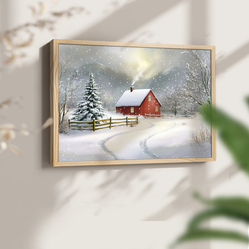 «Chirstmas Art» - Dccxxxi - Reproduction encadrée - Restickable, H 11 po x l 14 po, Naturel