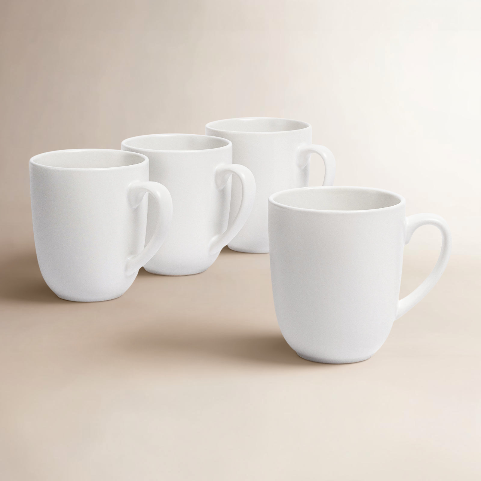 Coupe Stoneware Mug, White