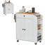 HOMCOM Kitchen Island with 3-Tier Spice Rack, Kitchen Cart with Towel Rack