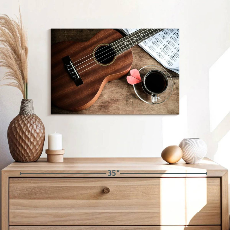 Abarca Coffee And Ukulele, 32" H x 48" W