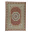 Hand-Knotted High-Quality Rose and Beige Area Rug
