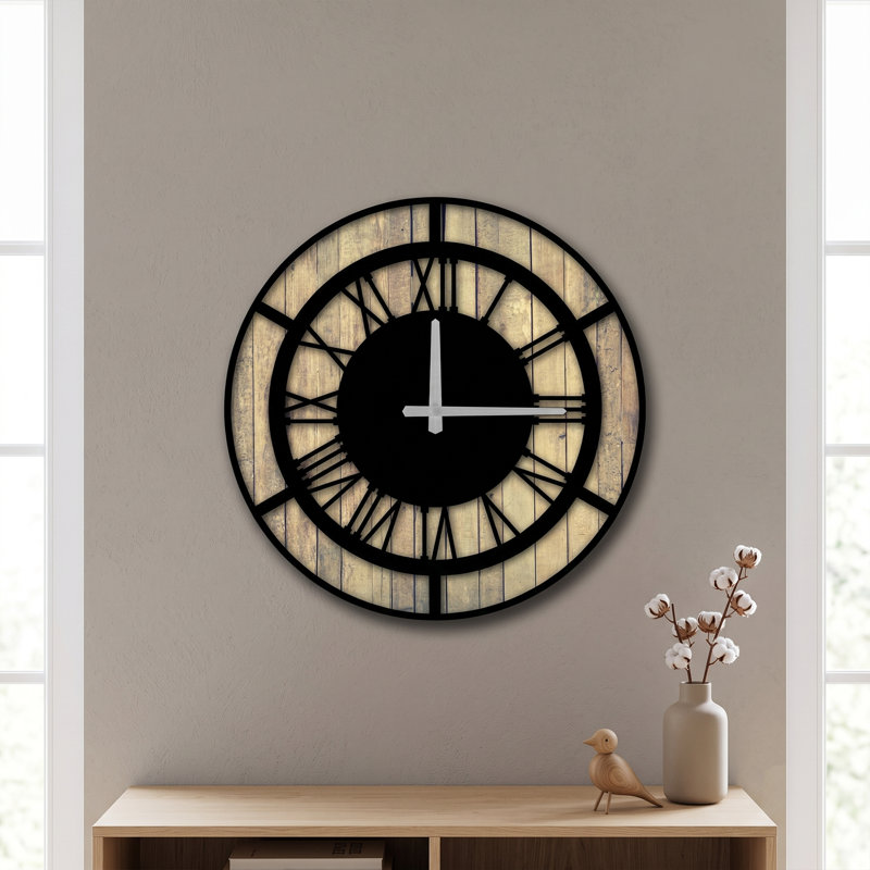 Horloge industrielle à chiffres romains